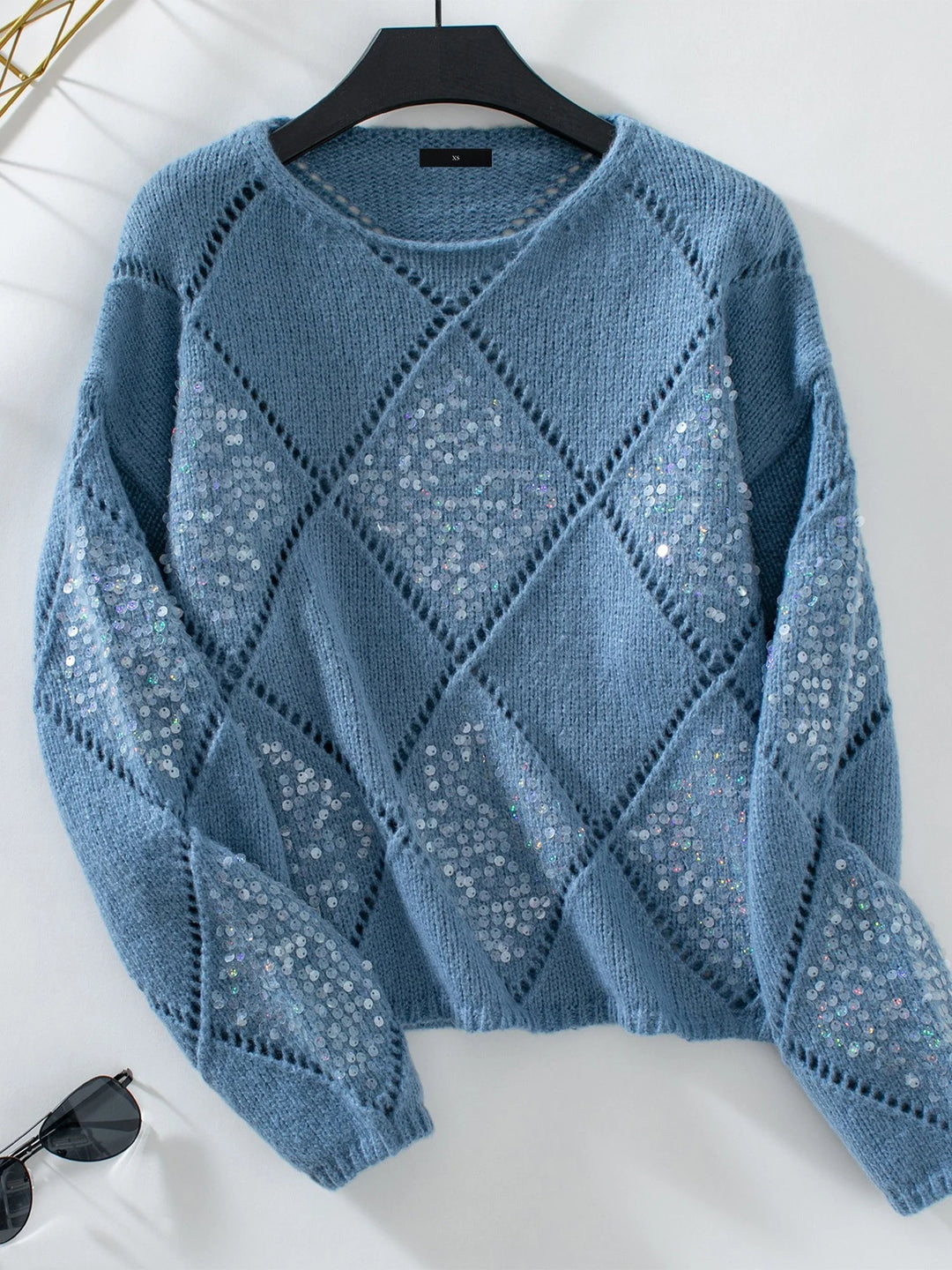 Jackie | Women's Sequin Knit Sweater