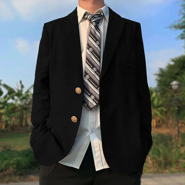 James | Men's Notch Lapel Flap Pocket Blazer Jacket