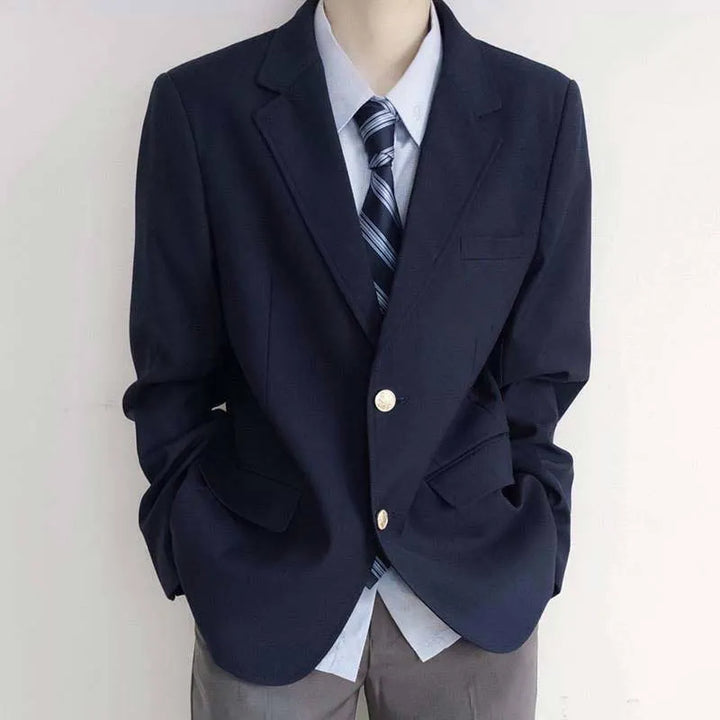 James | Men's Notch Lapel Flap Pocket Blazer Jacket