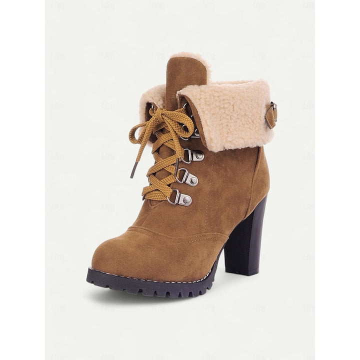 Ingram | Fur-Trimmed Lace-Up Winter Boots