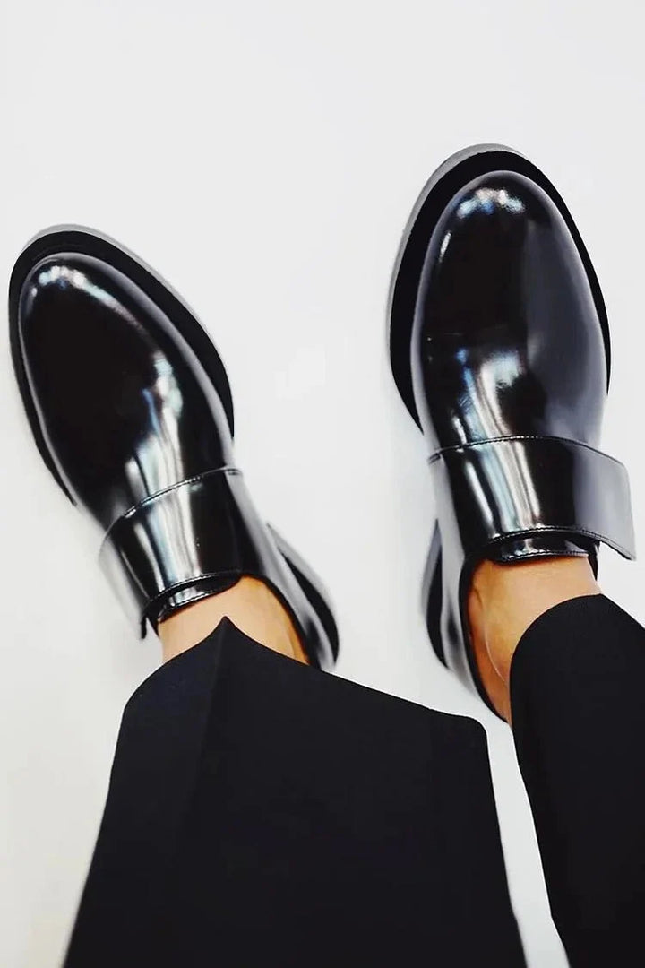 Jeanette | Women's Patent Strap Loafers