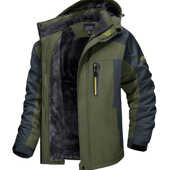 Jeff | Men's Fleece-Lined Hooded Winter Jacket