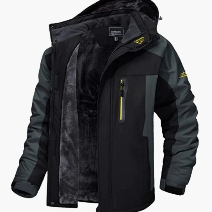 Jeff | Men's Fleece-Lined Hooded Winter Jacket