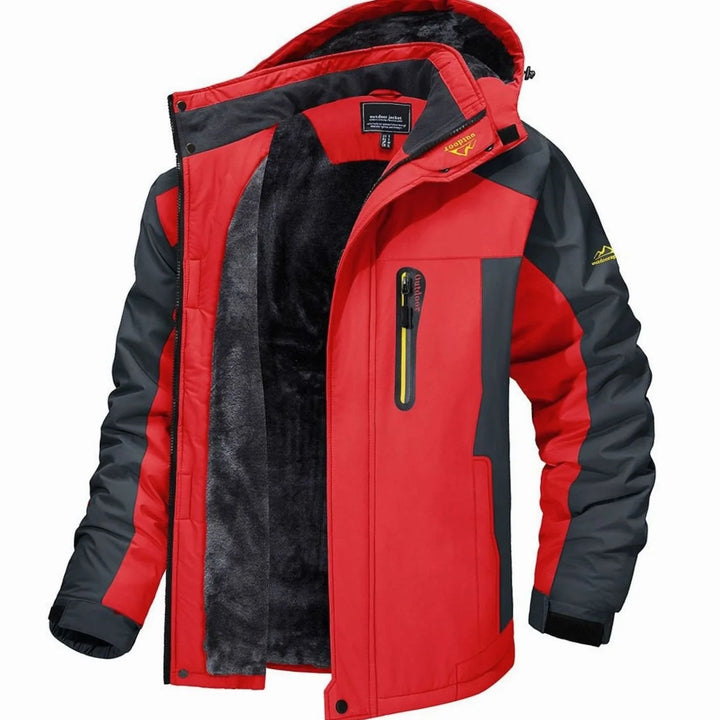 Jeff | Men's Fleece-Lined Hooded Winter Jacket