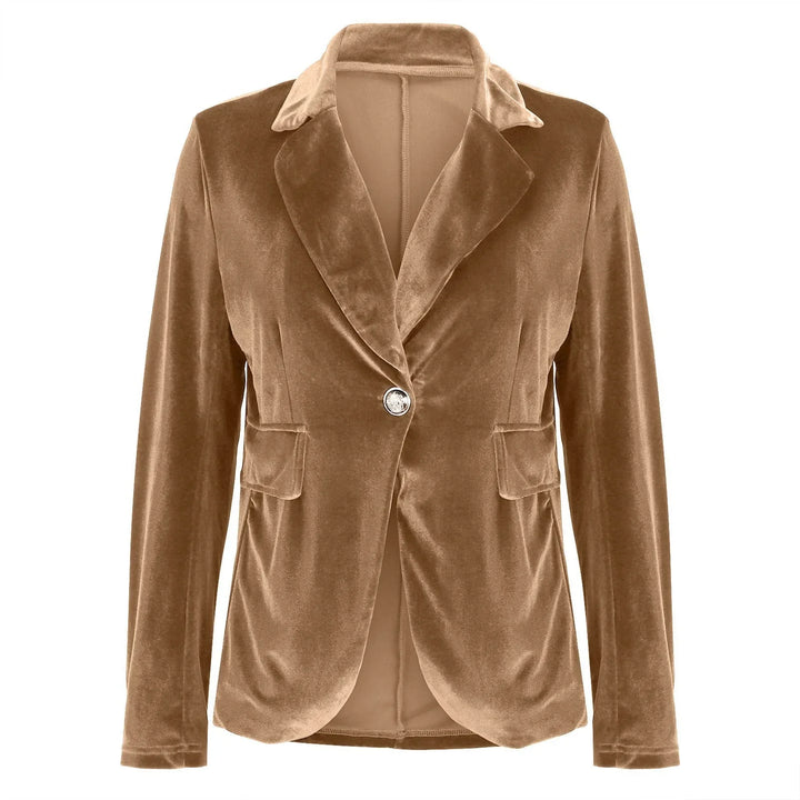 Jemima | Women's Single Button Velvet Blazer