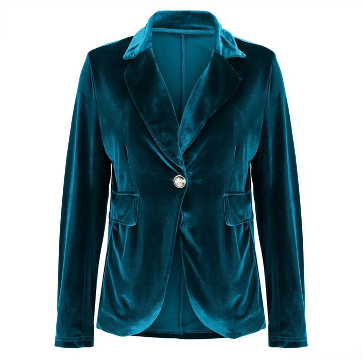 Jemima | Women's Single Button Velvet Blazer