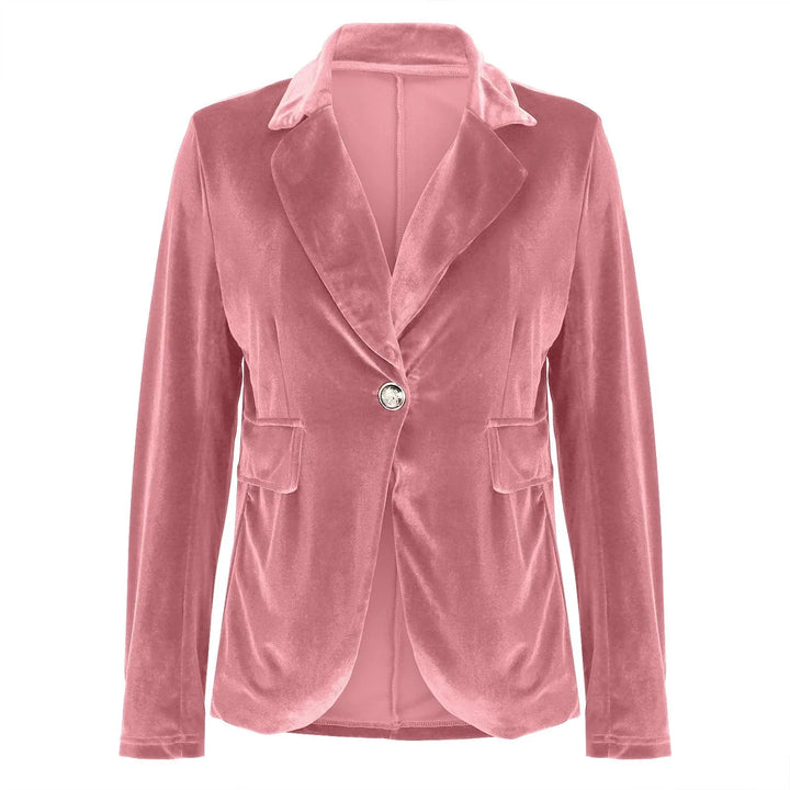 Jemima | Women's Single Button Velvet Blazer