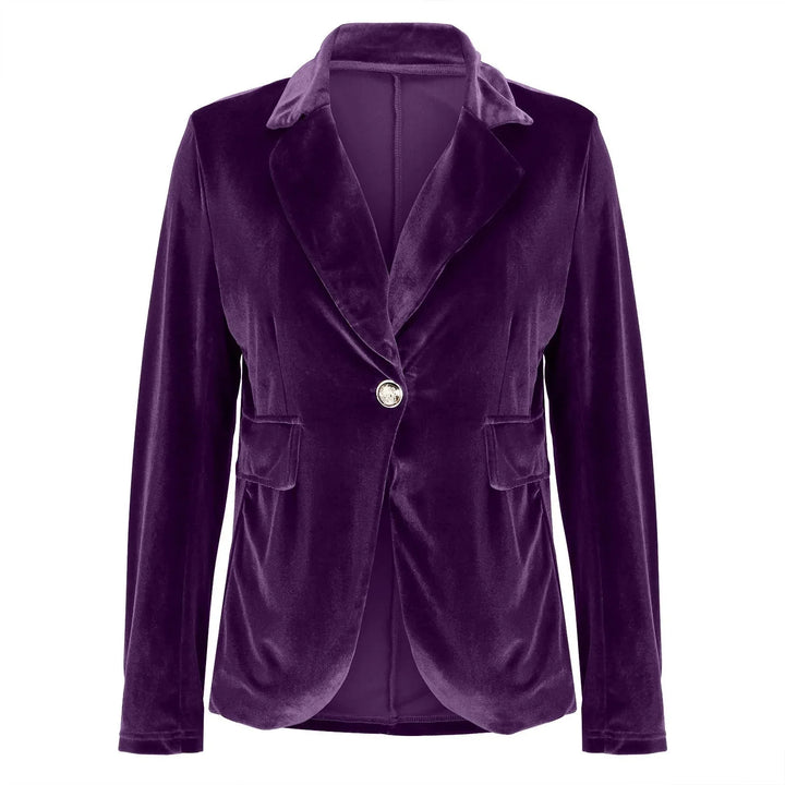 Jemima | Women's Single Button Velvet Blazer
