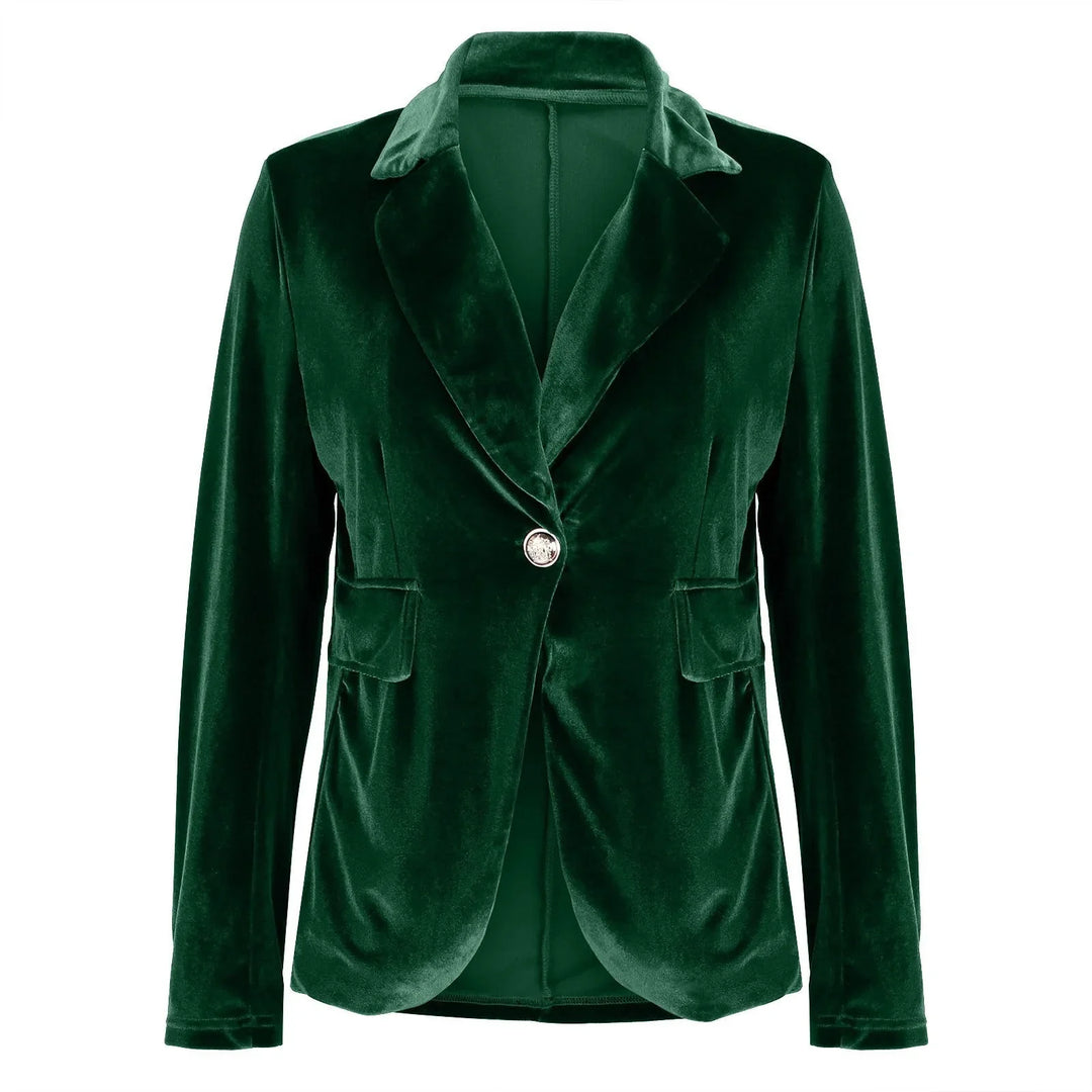 Jemima | Women's Single Button Velvet Blazer
