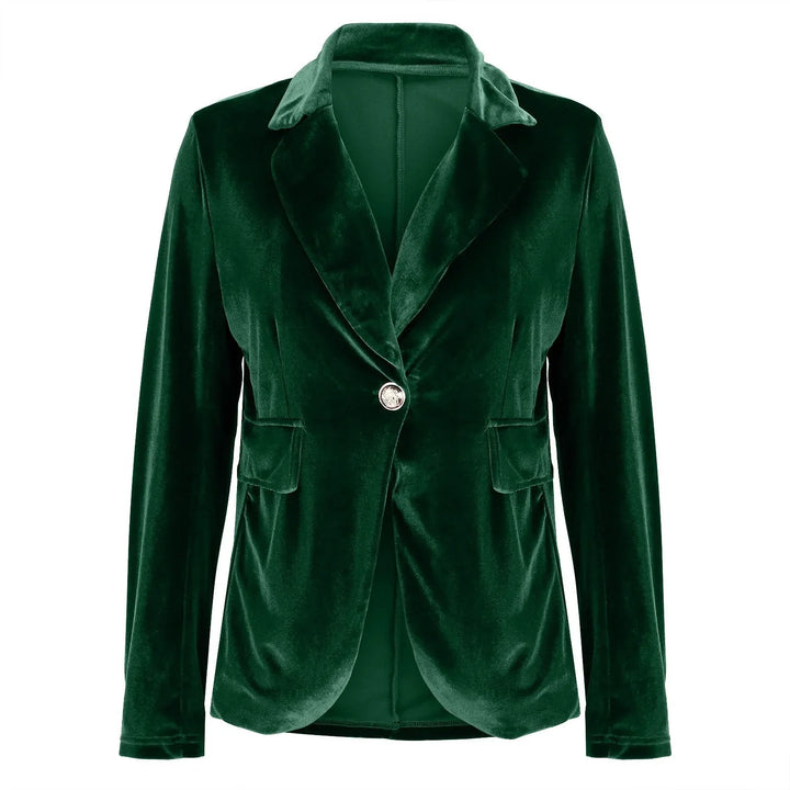 Jemima | Women's Single Button Velvet Blazer