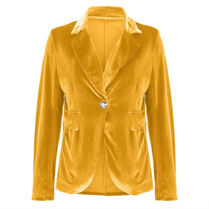 Jemima | Women's Single Button Velvet Blazer