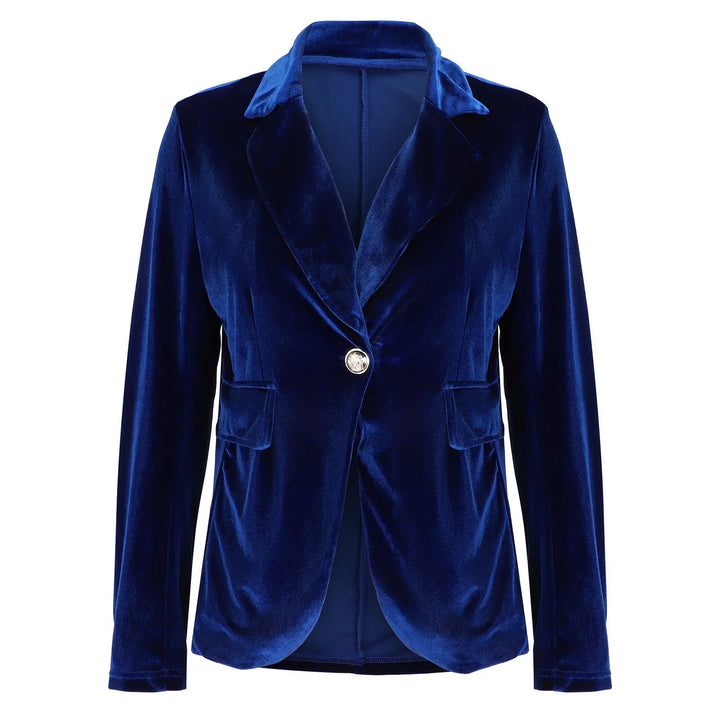 Jemima | Women's Single Button Velvet Blazer