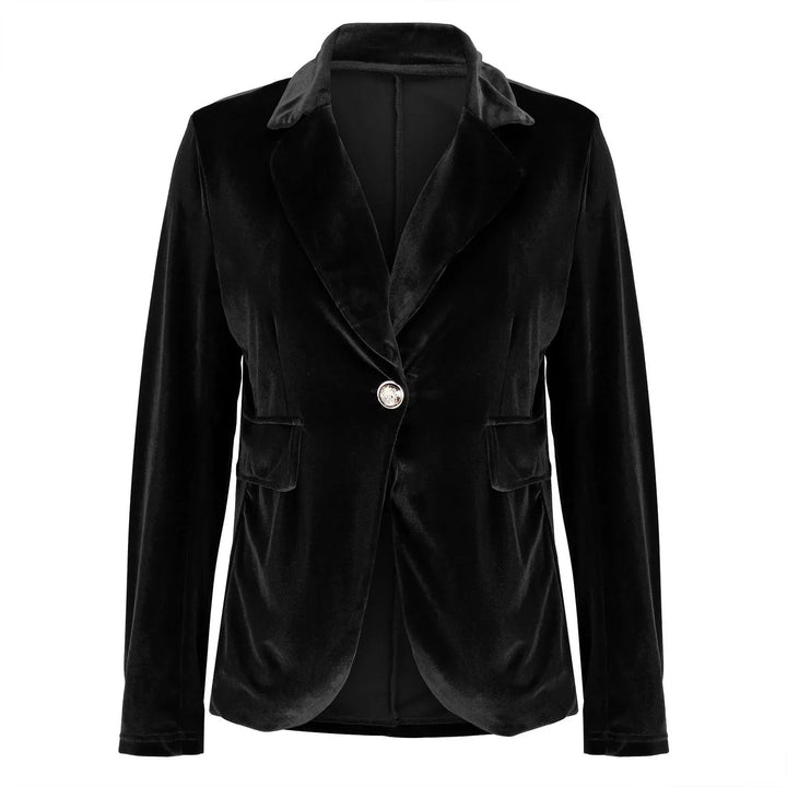 Jemima | Women's Single Button Velvet Blazer