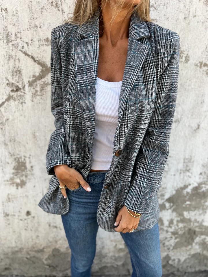 Jenna | Women's Relaxed-Fit Check Blazer