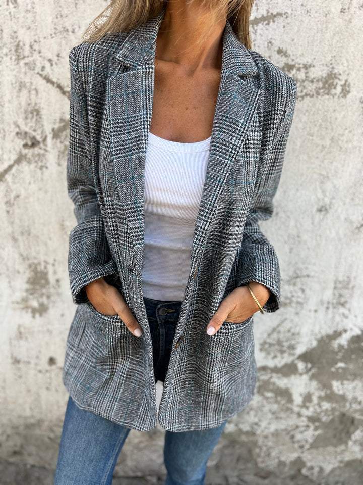 Jenna | Women's Relaxed-Fit Check Blazer