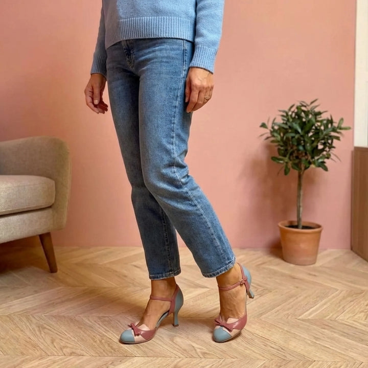 Jennifer | Women's Vintage Ankle-Strap Heels