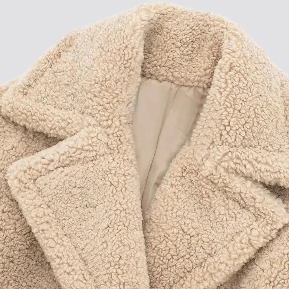 Jessica | Women's Longline Double Breasted Teddy Coat