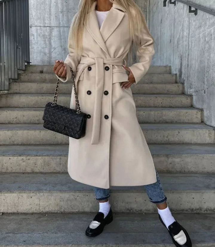 Jing | Women's Longline Double-Breasted Coat