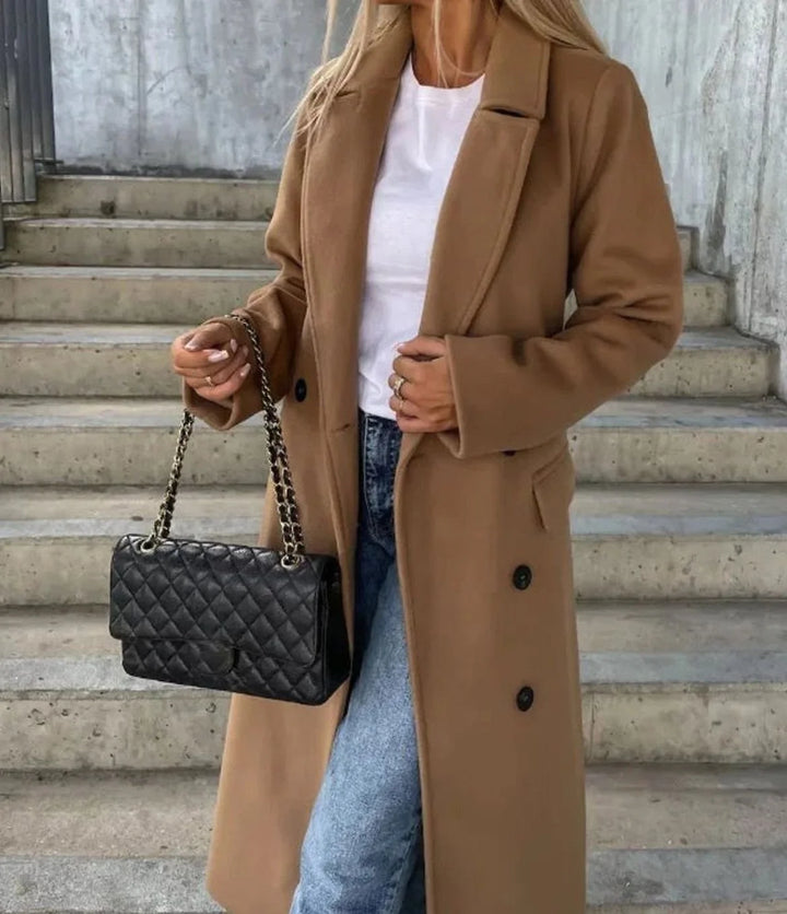 Jing | Women's Longline Double-Breasted Coat