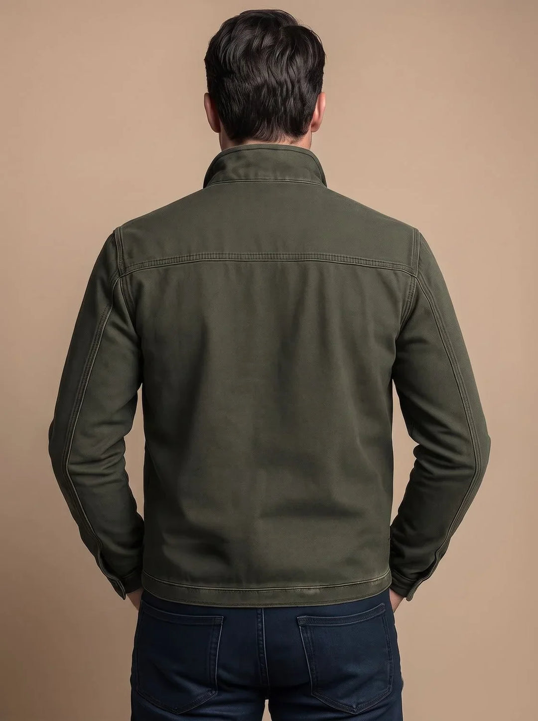 Joel | Men's Stand Collar Multi Pocket Biker Jacket