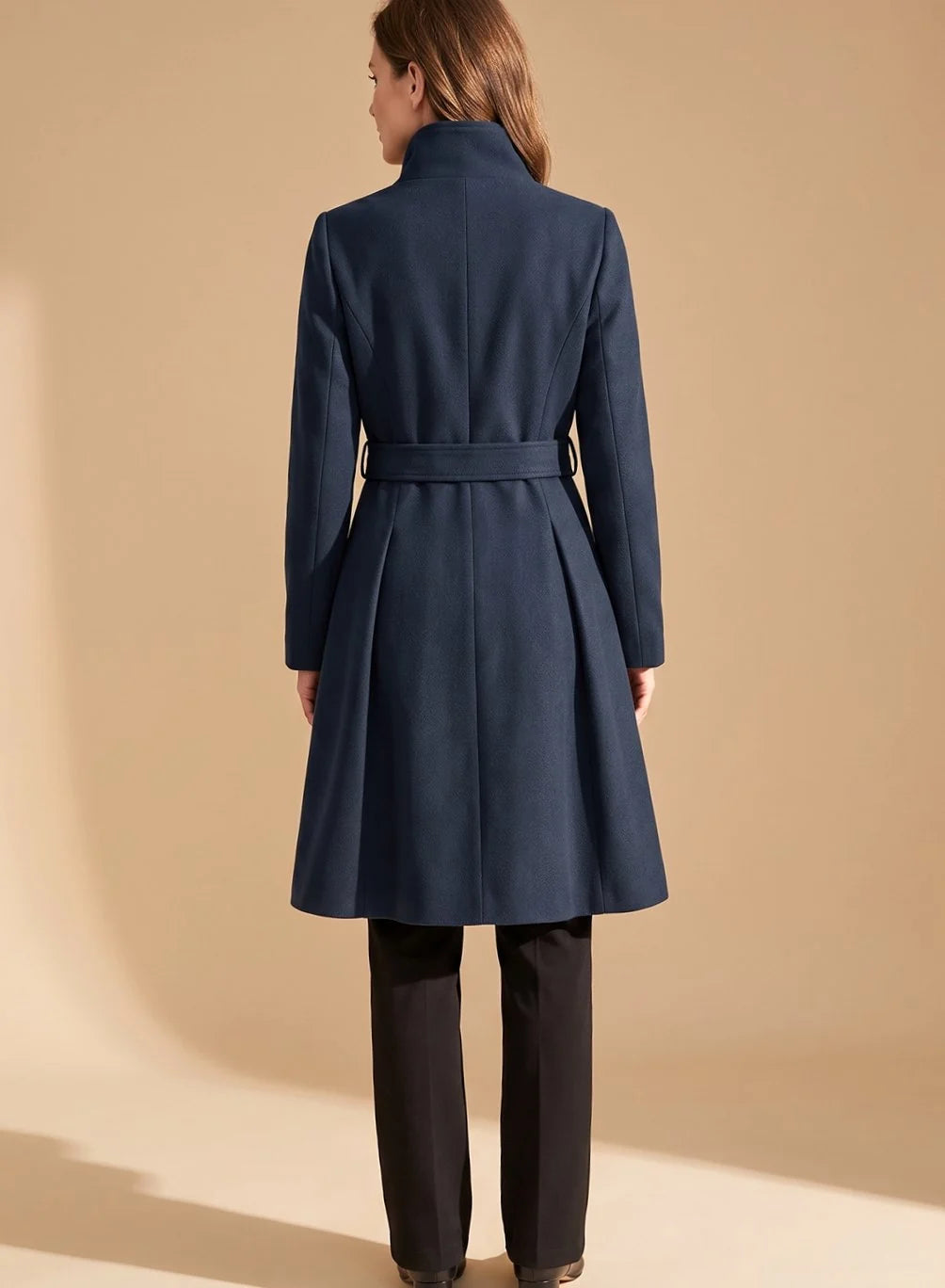 Joelle | Women's Double-Breasted Pleated Coat