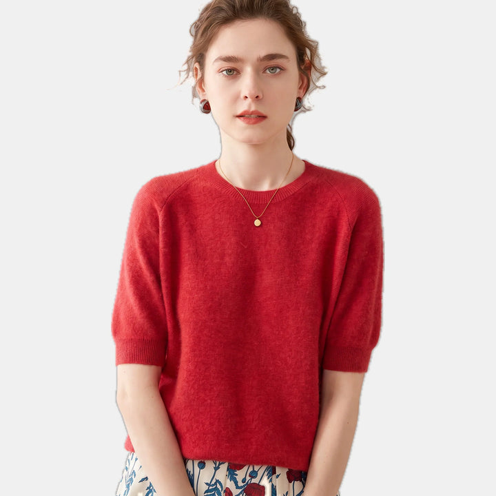 Jolene | Women's Oversized Sweater Round Neck Half Sleeve