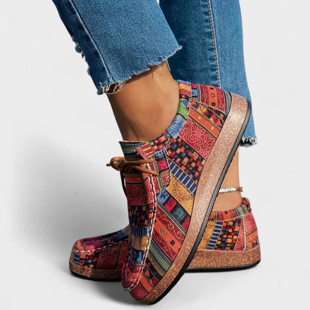 Josee | Women's Patchwork Platform Sneakers