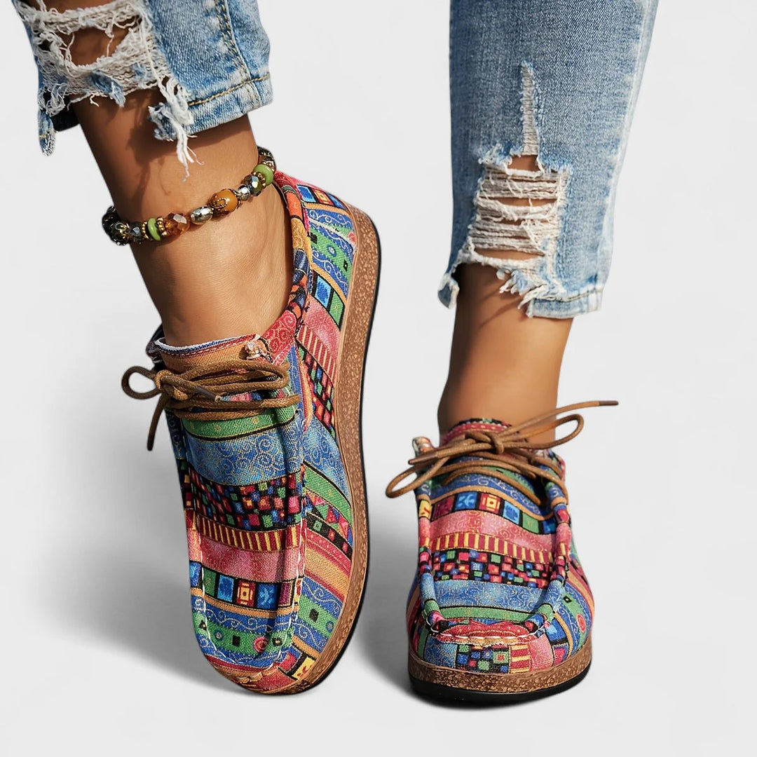 Josee | Women's Patchwork Platform Sneakers