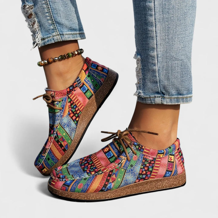 Josee | Women's Patchwork Platform Sneakers