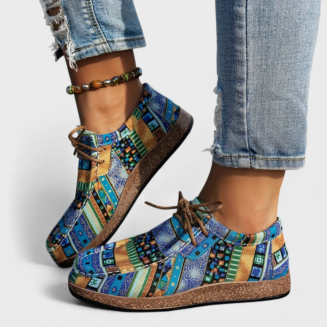 Josee | Women's Patchwork Platform Sneakers
