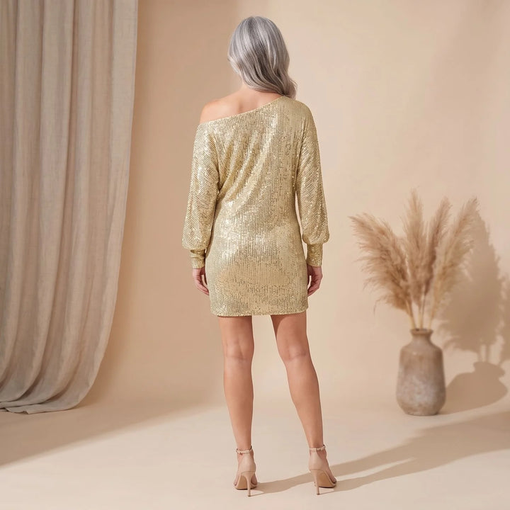 Josephine | Women's Off Shoulder Sequin Mini Dress