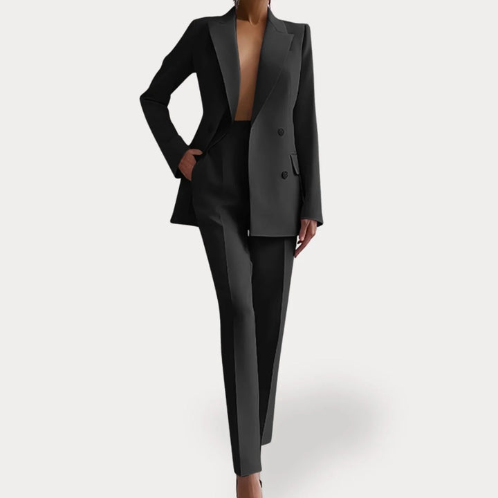 Kassandra | Women's Double-Breasted Blazer Suit Set