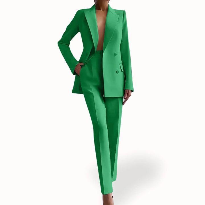 Kassandra | Women's Double-Breasted Blazer Suit Set