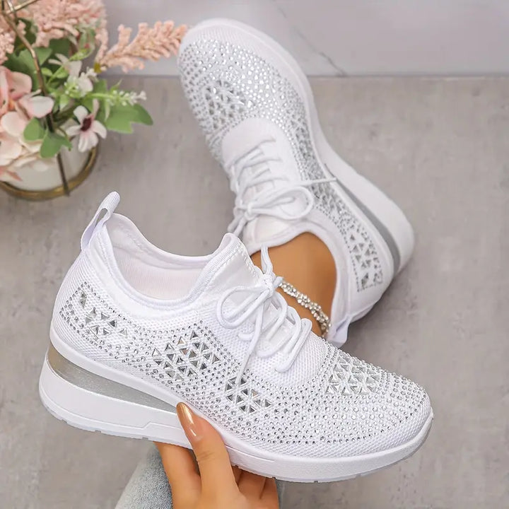 Kathryn | Women's Rhinestone Embellished Sneakers