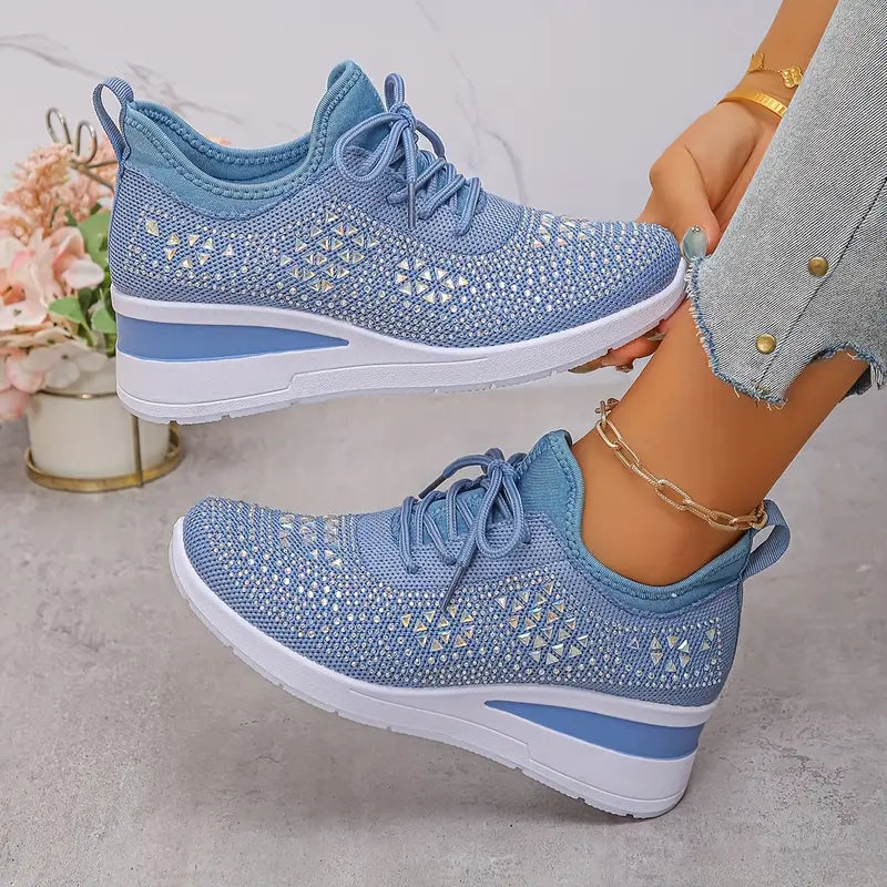 Kathryn | Women's Rhinestone Embellished Sneakers