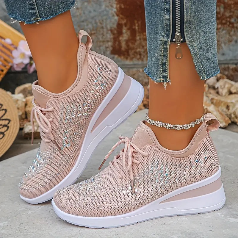 Kathryn | Women's Rhinestone Embellished Sneakers
