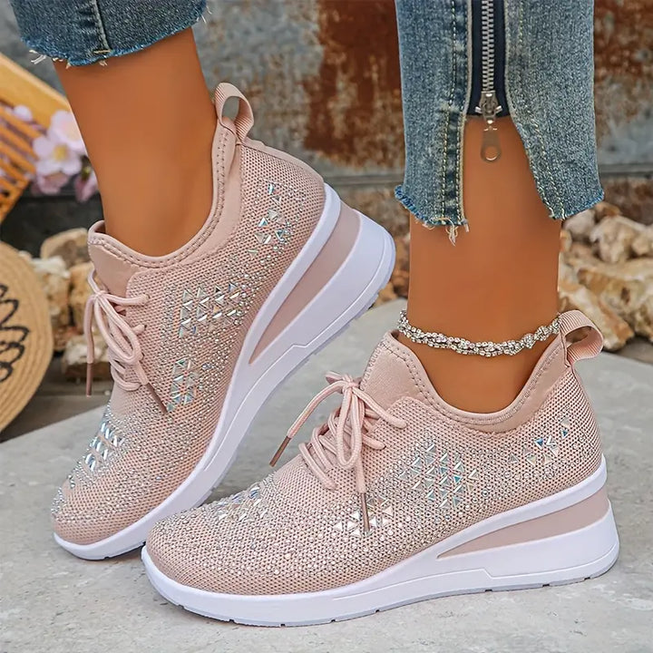 Kathryn | Women's Rhinestone Embellished Sneakers