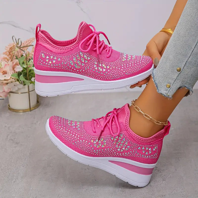 Kathryn | Women's Rhinestone Embellished Sneakers