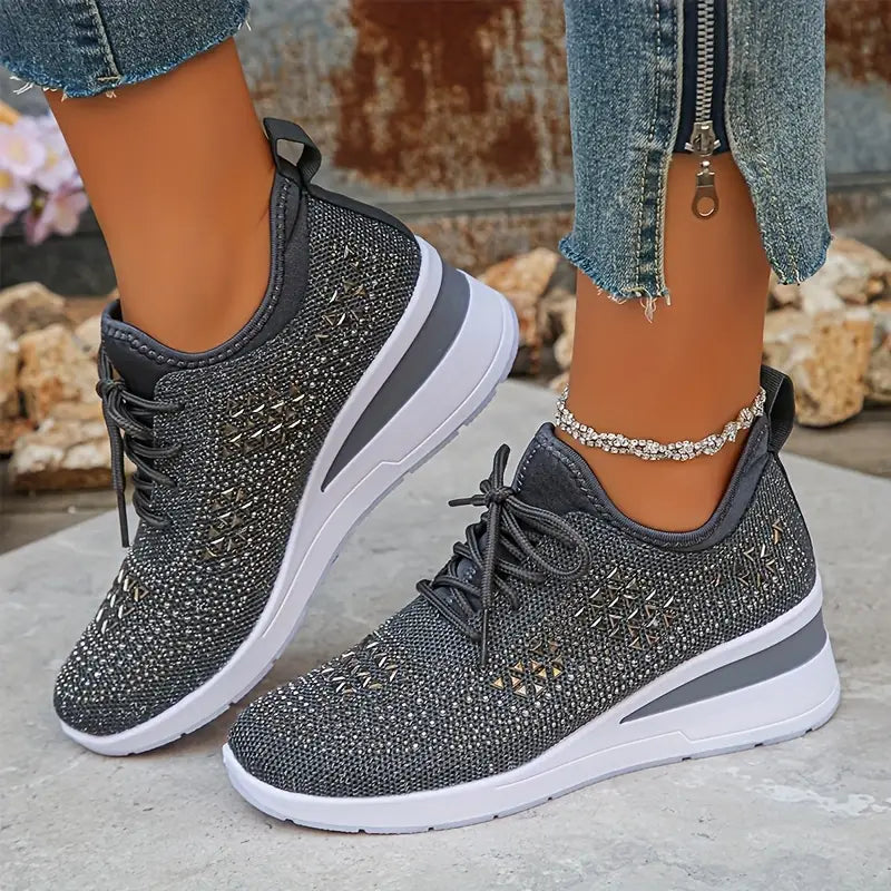 Kathryn | Women's Rhinestone Embellished Sneakers
