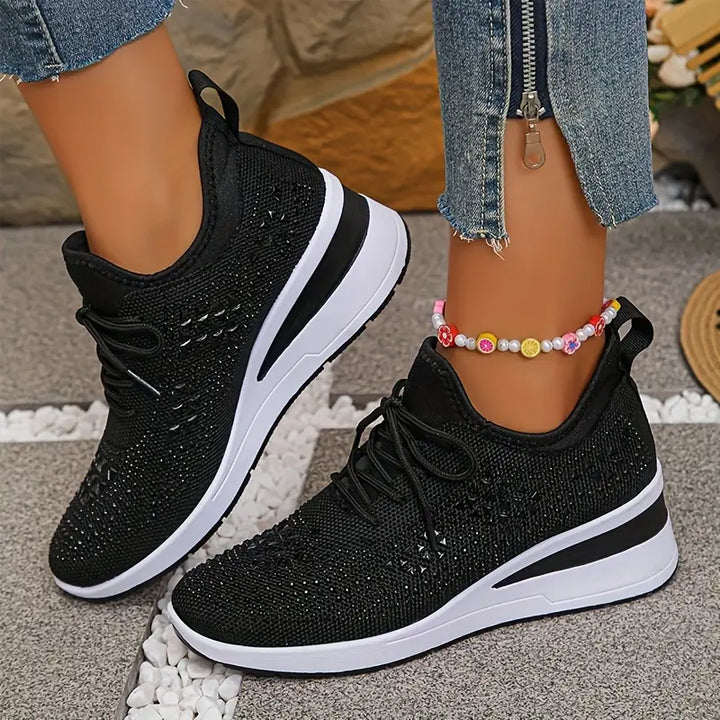 Kathryn | Women's Rhinestone Embellished Sneakers
