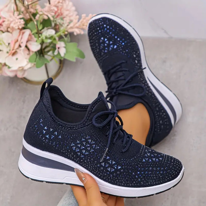 Kathryn | Women's Rhinestone Embellished Sneakers