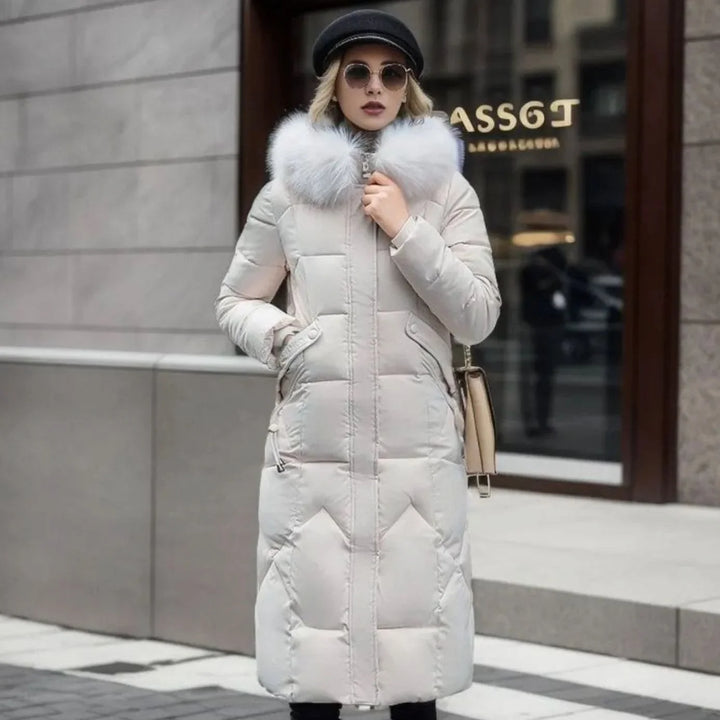 Kathy | Women's Long Hooded Quilted Coat