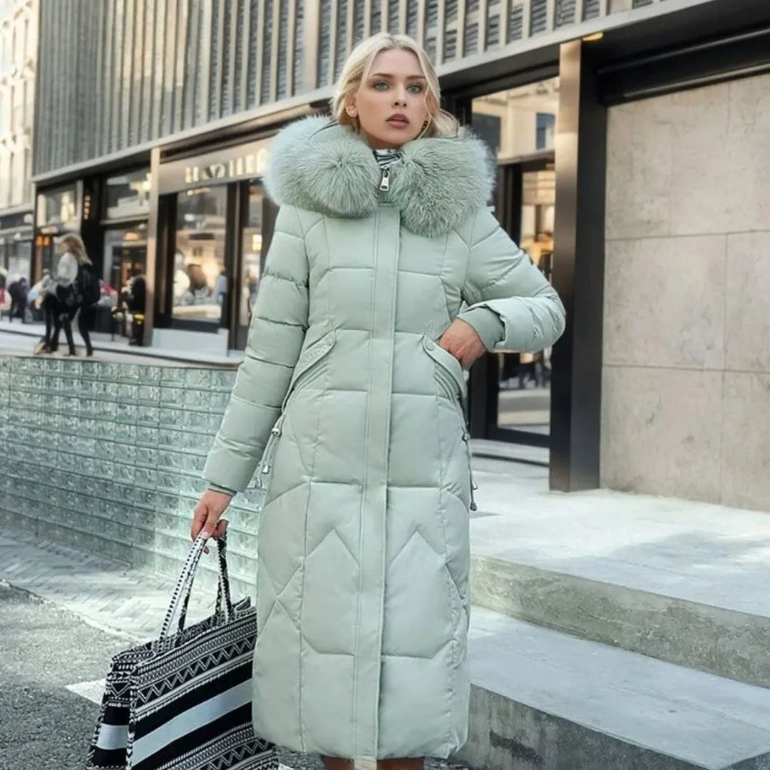 Kathy | Women's Long Hooded Quilted Coat