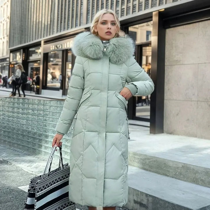 Kathy | Women's Long Hooded Quilted Coat