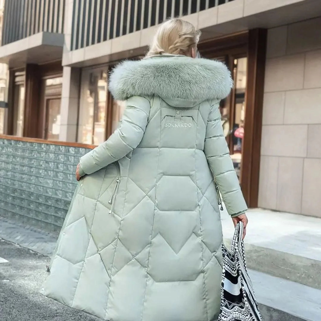 Kathy | Women's Long Hooded Quilted Coat