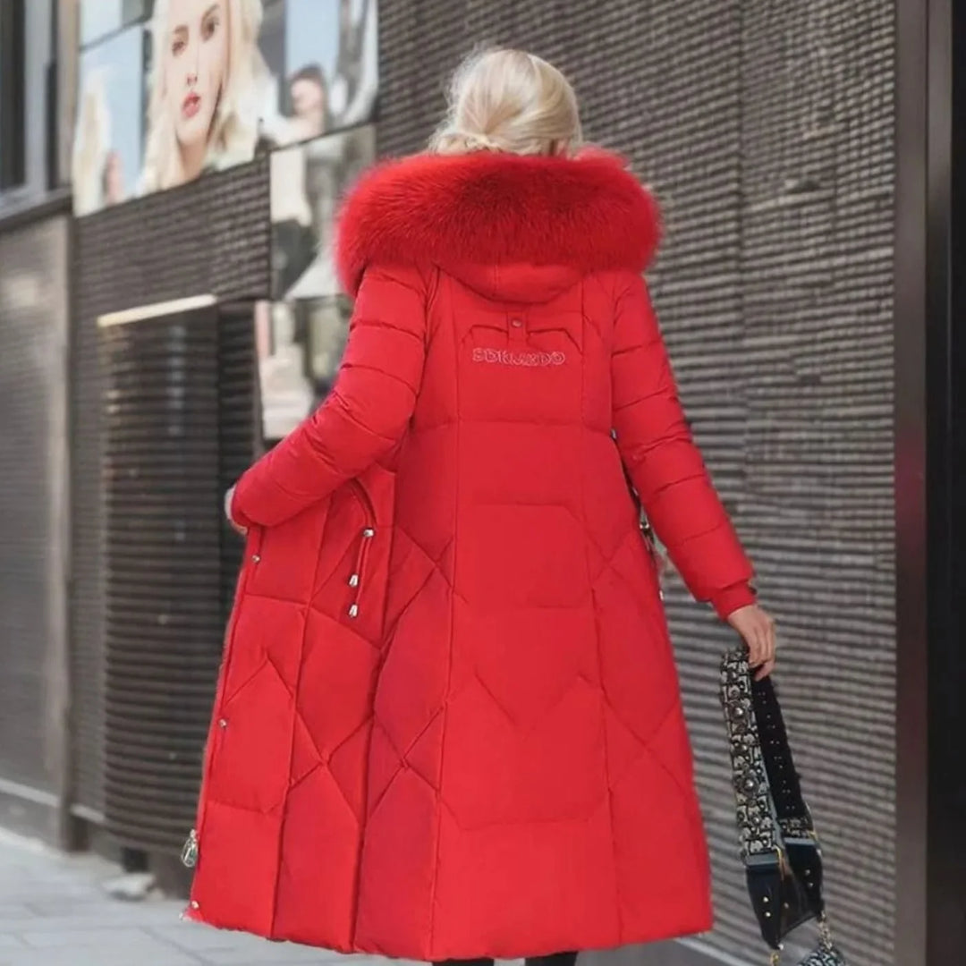 Kathy | Women's Long Hooded Quilted Coat