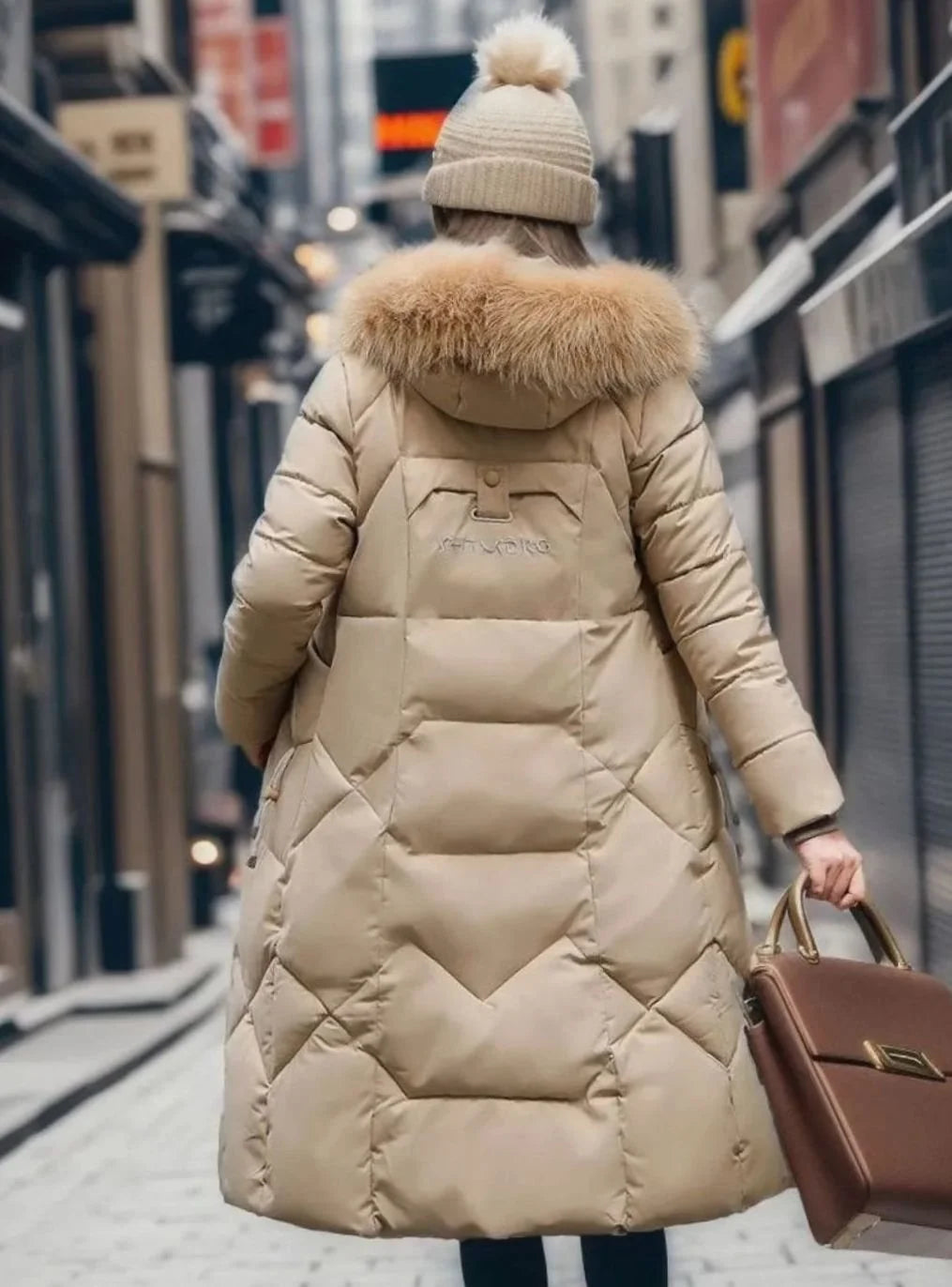 Kathy | Women's Long Hooded Quilted Coat