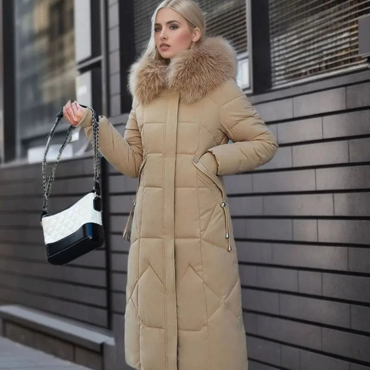Kathy | Women's Long Hooded Quilted Coat
