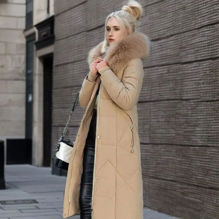 Kathy | Women's Long Hooded Quilted Coat