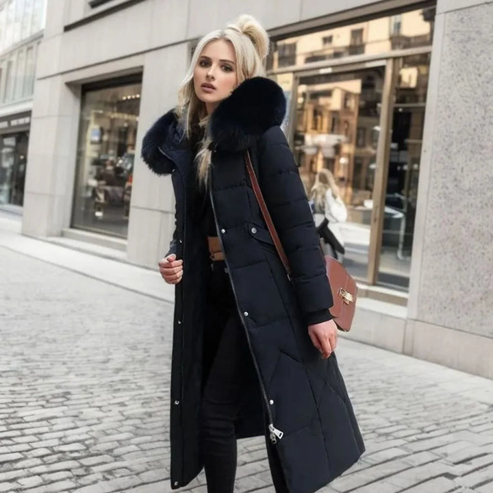 Kathy | Women's Long Hooded Quilted Coat